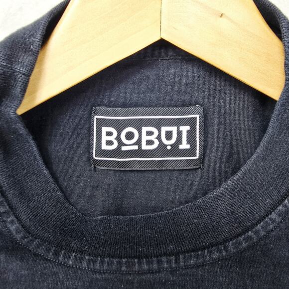 Bobui Saigon Shirt Mens Medium Black Cherob Angel Streetwear - Picture 4 of 8